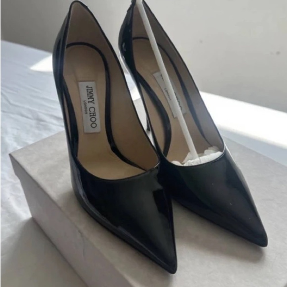 Jimmy Choo Glossy Black Heels